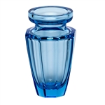 Moser Crystal Aquamarine Eternity Bud Vase